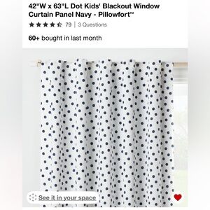 Polka Dot Curtain Panel (Set of 2)